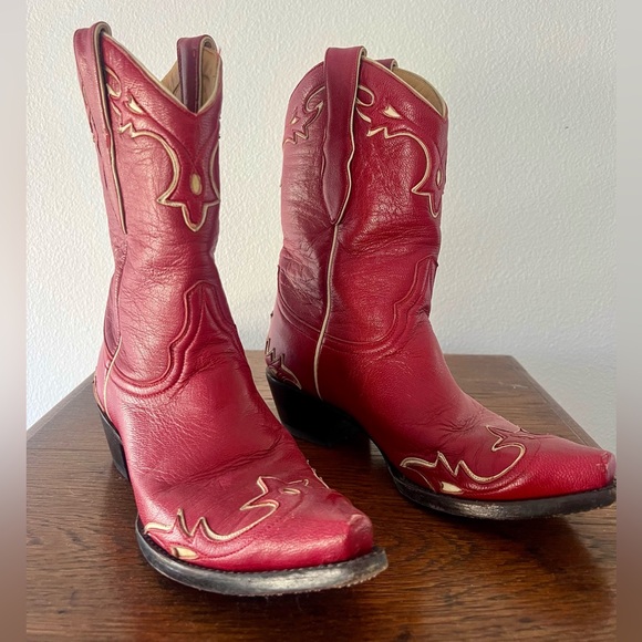 Old Gringo Vintage Red Boots, Women's size 7B - Picture 3 of 9